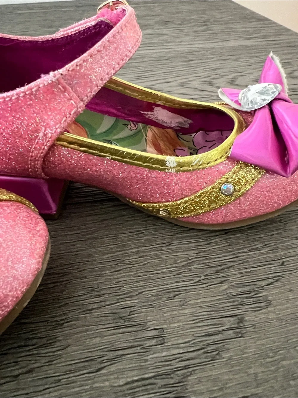 Disney Pink and Gold Princess Mary Jane Dress Shoes